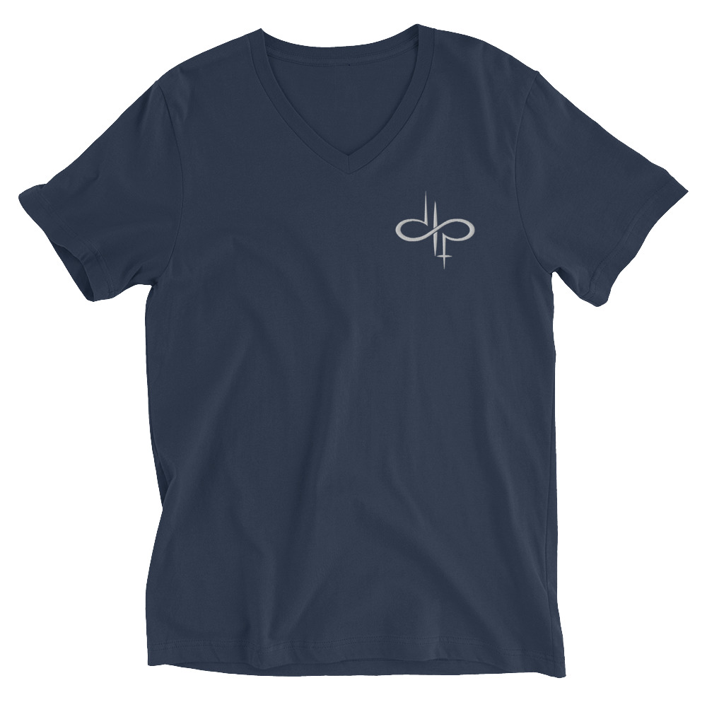 IPT Small Logo Unisex Short Sleeve V-Neck T-Shirt - Image 3